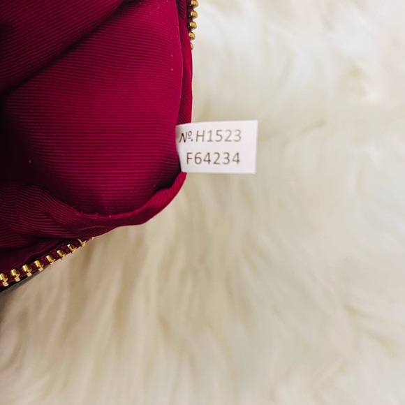 Coach Brown and Pink Wristlet with Gold Chain# F64234( NWOT) - Picture 12 of 12